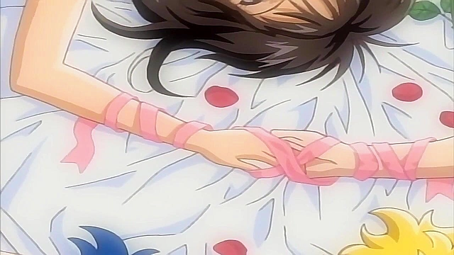 Immoral Sisters 3 - Virgin anime teen gets fucked roughly by dirty old man who bend her over desk