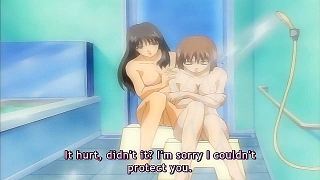 Immoral Sisters 3 - Virgin anime teen gets fucked roughly by dirty old man who bend her over desk