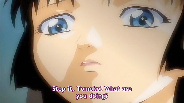 Immoral Sisters 3 - Virgin anime teen gets fucked roughly by dirty old man who bend her over desk