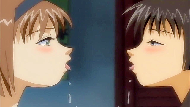 Immoral Sisters 3 - Virgin anime teen gets fucked roughly by dirty old man who bend her over desk