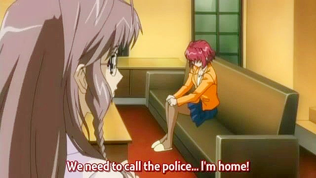 Last Train to Gropesville 2 - Tied up hentai girl uses giant strapon to fuck sister