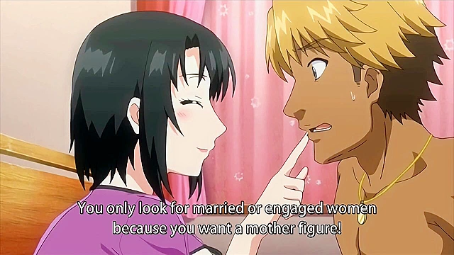 Hitozuma Life: One Time Gal 2 - High School guy pounds his hentai girlfriend's mom's pussy