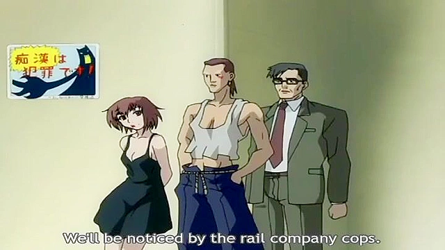 Businessman fingers and face fucks a teen girl on a public train