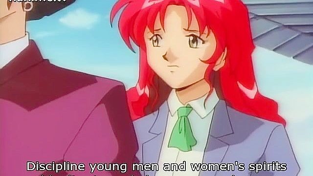 Horny anime college girl is masturbating her tight teen pussy