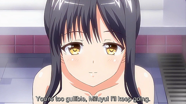 Lecherous Salaryman 2 - Naughty hentai schoolgirl gives uncle handjob on elevator