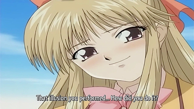 Magician x Sorceror - Magician uses magic to make anime girl orgasm on stage