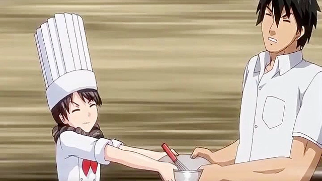 Little Landlady 5 - Anime cosplaying cutie has sex in chef outfit