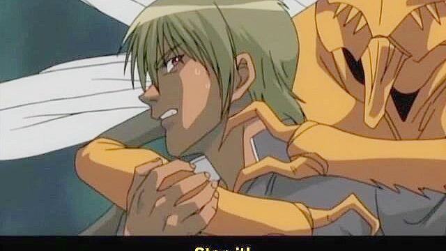 Urotsuki 3 - Anime college girl is tentacle banged by demon while boyfriend watches