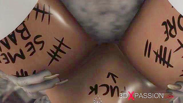 Evil 3d clown fucks a petite teen schoolgirl in an abandoned hospital