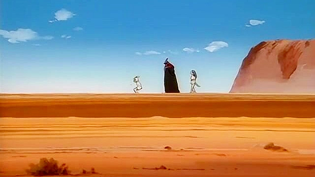 The devil fucks a petite elf while slave girl watches