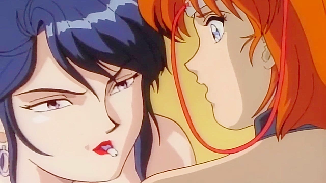 Sex crazed anime schoolgirls have a hot lesbian threesome