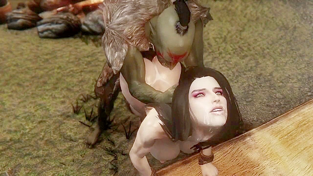 Ava the Last Blade 1 - Orc gives a sexy thief a rough doggy style fucking