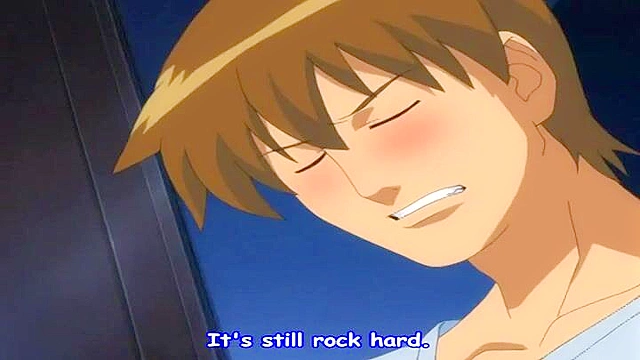 Horny housewife titty fucks a local guys cock till he shoots on her face