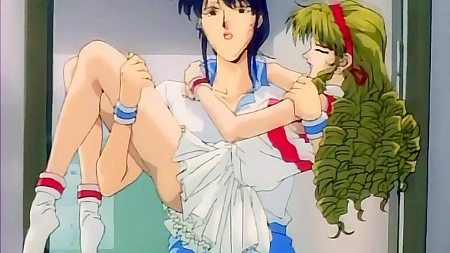 Tennis girl is held captive by hentai lesbians and dildo fucked in extortion