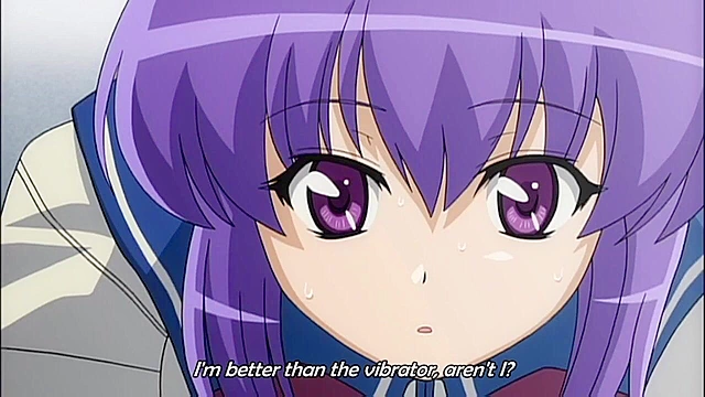 Horny anime teen schoolgirl with big round tits dreams of double penetration