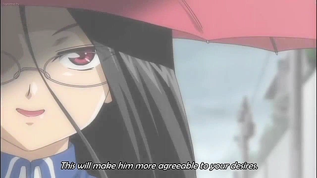 Horny anime teen schoolgirl with big round tits dreams of double penetration