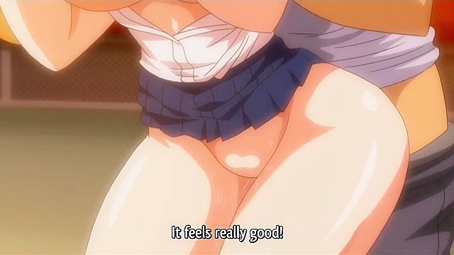 Virgin hentai schoolgirl gets first time sex on a public train with people watching