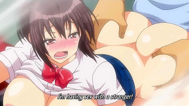 Virgin hentai schoolgirl gets first time sex on a public train with people watching