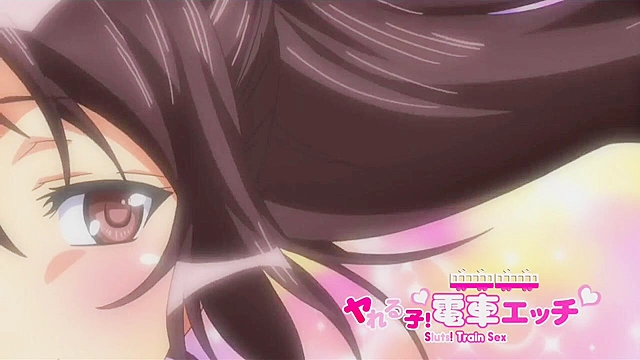 Virgin hentai schoolgirl gets first time sex on a public train with people watching