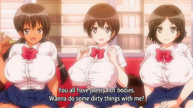 Virgin hentai schoolgirl gets first time sex on a public train with people watching