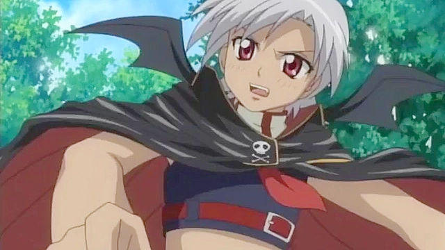 Busty hentai teen schoolgirl is tentacle banged in a dark alley