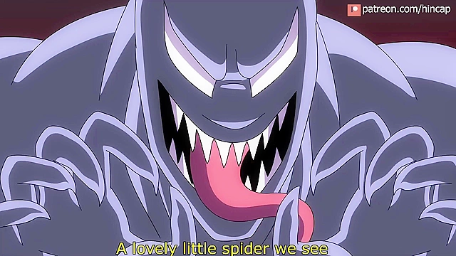 Venom tongue fucks Gwen's asshole and eats her