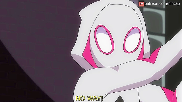 Venom tongue fucks Gwen's asshole and eats her