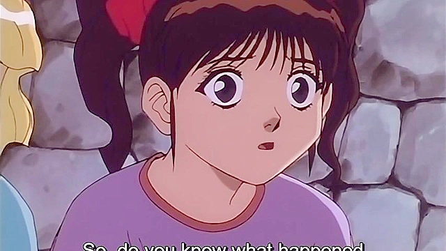 Horny anime lesbian schoolgirls licking pussy on a public beach