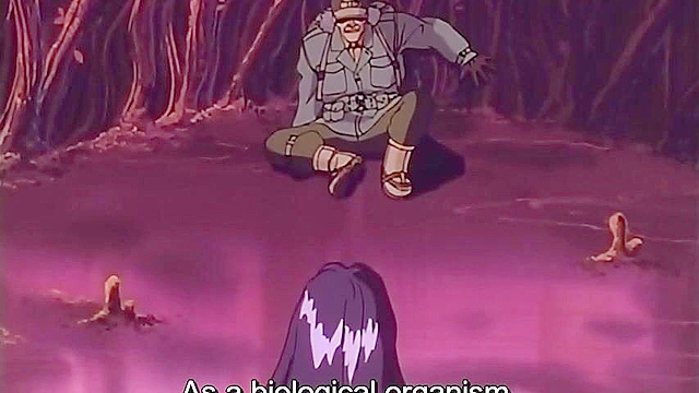 Horny anime lesbian schoolgirls licking pussy on a public beach