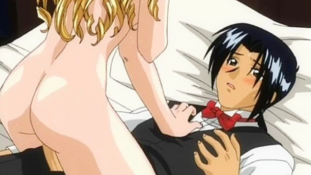 Vicious 2 - Dirty daughter sucks on the Butler's dick while fingering herself