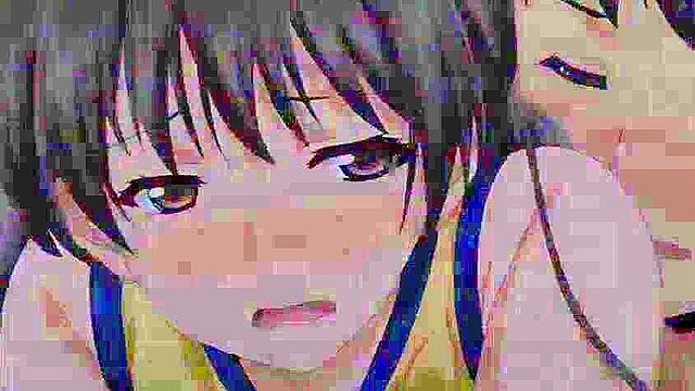 Shishunki Sex 3 - Busty hentai schoolgirl is creampied in the school bathroom