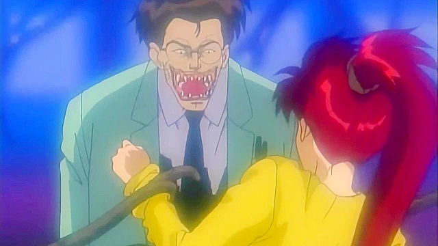 Plant monster feeds on the love juices of young female slaves