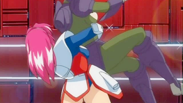 Andromaid2 1 - Robo maid Aki loses a wrestling match and gets her pussy licked