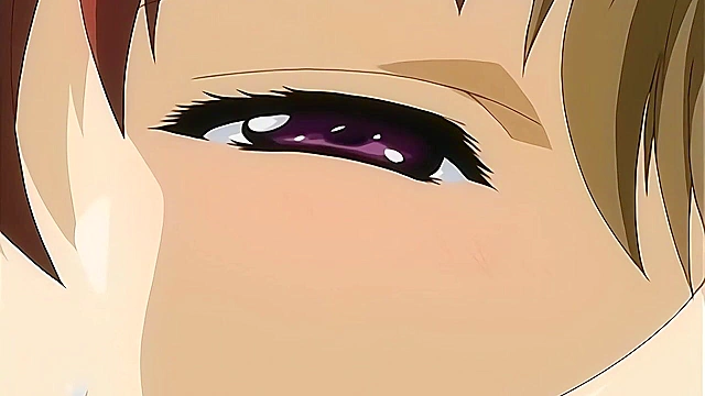 Lesbian schoolgirl gets ass fucked by busty anime teen with strapon