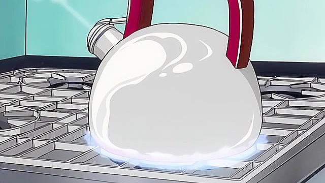 Triangle Heart 4 - Horny hentai girl fingers her wet pussy in shower