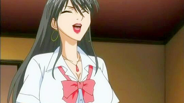 Milf Mansion 1 - Guy spies on two hentai milfs while they vigorously lick pussy