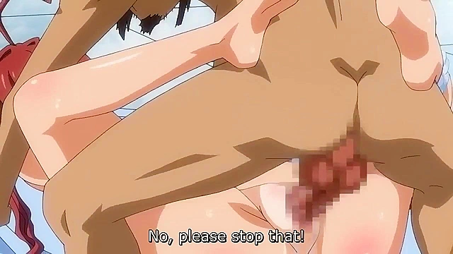 Petite anime schoolgirl gets her asshole doggy style fucked in public hot spring