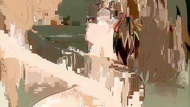 True Blue Gaiden - Cute hentai schoolgirl is blackmailed by ugly dork for pussy licking and facial