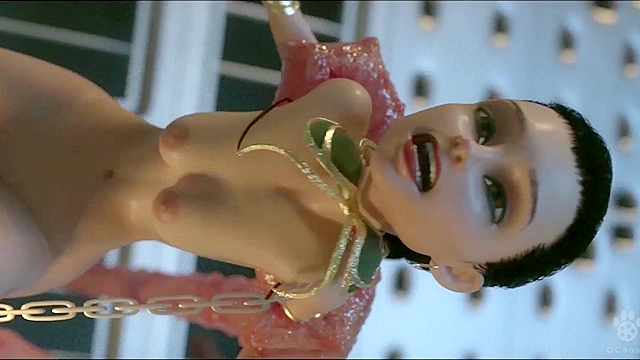 Jabba the Hutt fucks his slave Princess Leia with his tentacles