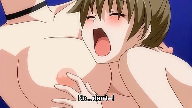 Tied up slut gets fucked by her older sister on public train with strapon