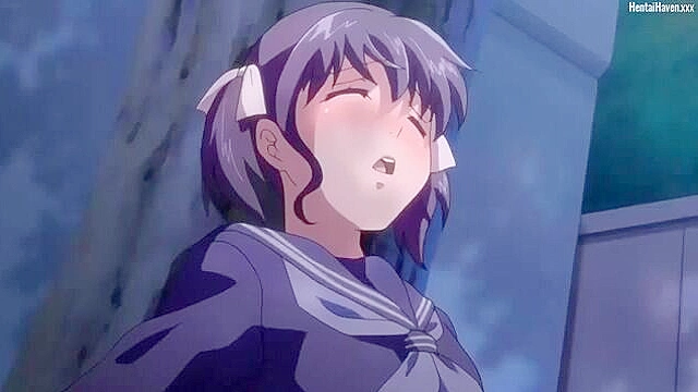 She's a Perverted Girlfriend 1 - Petite hentai schoolgirl masturbates at the park every day