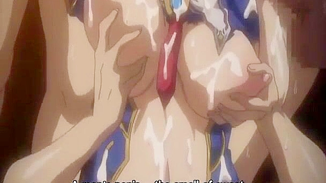 Teen student gets her pussy and big tits teased by a dirty tentacles