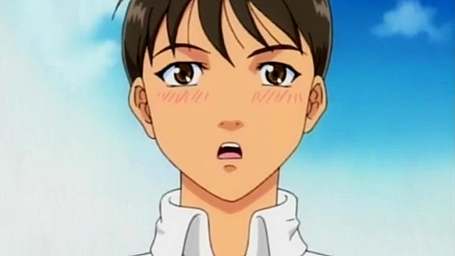 Orgy Training - Son jerks off while watching his dad bang the hentai maid