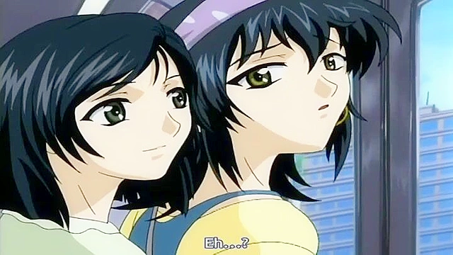 Schoolgirl with stockings and no panties gets fingered by another girl on train