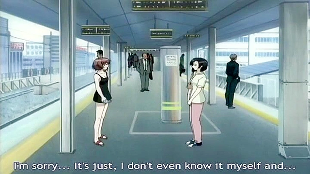 Schoolgirl with stockings and no panties gets fingered by another girl on train