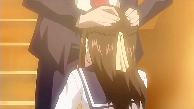 Ringetsu 2 - Hentai schoolgirl caught masturbating in library gets virgin pussy fucked