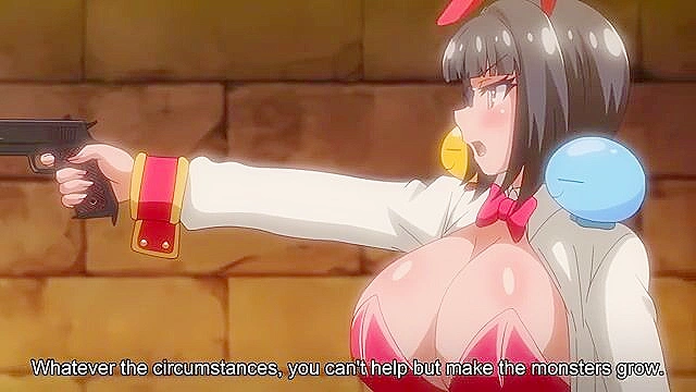 Busty Futanari Succubus Fucks Curvy Robot Girl in Wild Hentai City Adventure