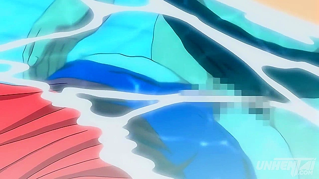 Step Siblings Nearly Get Busted in the Pool, Hot Hentai Action Unleashed