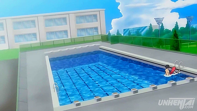 Step Siblings Nearly Get Busted in the Pool, Hot Hentai Action Unleashed