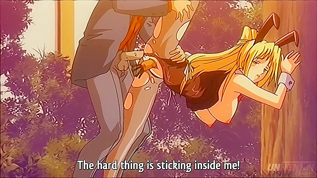 Busty Bunny Cosplayer Gets Nailed in Public - Uncensored Hentai Action